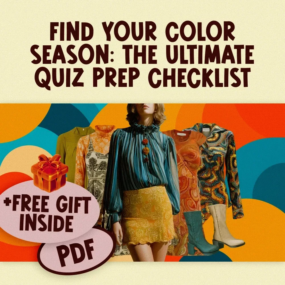 Find Your Color Season: The Ultimate Quiz Prep Checklist! | Color Theory Seasons Quiz Guide | Digital Download Checklist for Seasonal Color Analysis