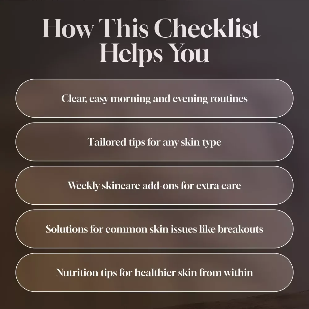The Skincare Checklist for Men | Simple Skincare Routine for Men | Digital Download Grooming Guide