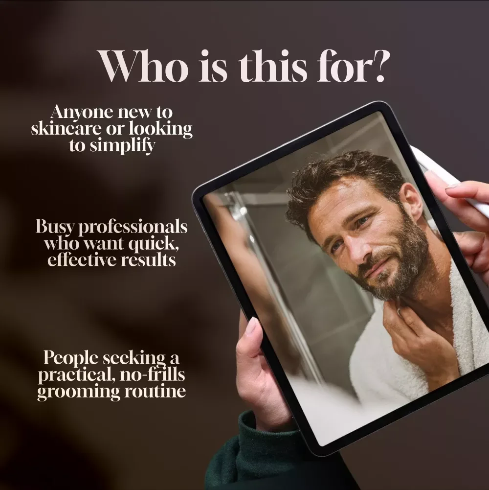 The Skincare Checklist for Men | Simple Skincare Routine for Men | Digital Download Grooming Guide