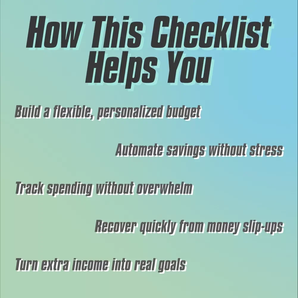 The Paycheck Power Checklist | Budget Your Paycheck Like a Pro | Digital Download for How to Budget Your Paycheck