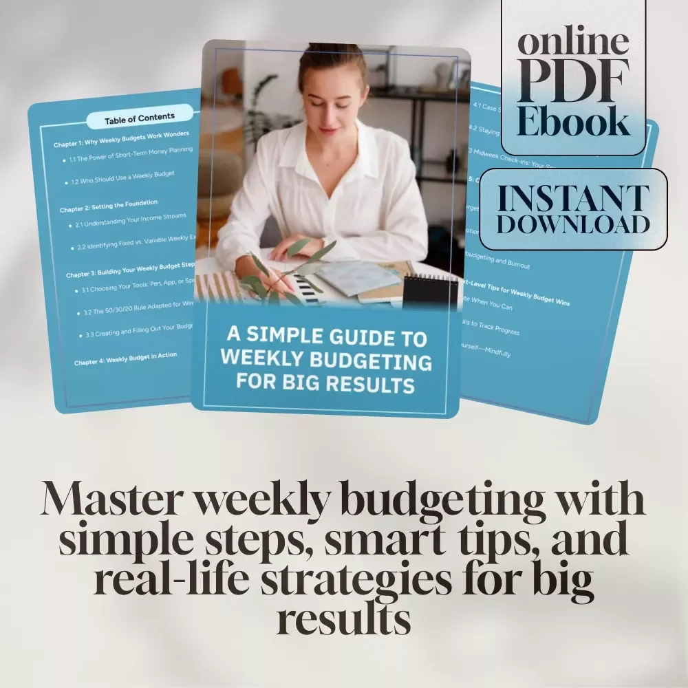 A Simple Guide to Weekly Budgeting for Big Results | How to Make a Weekly Budget eBook | Budget Planner Digital Download