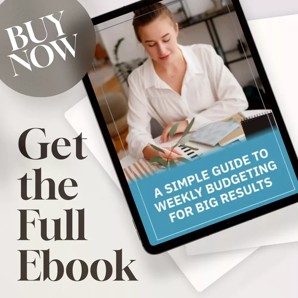 A Simple Guide to Weekly Budgeting for Big Results | How to Make a Weekly Budget eBook | Budget Planner Digital Download
