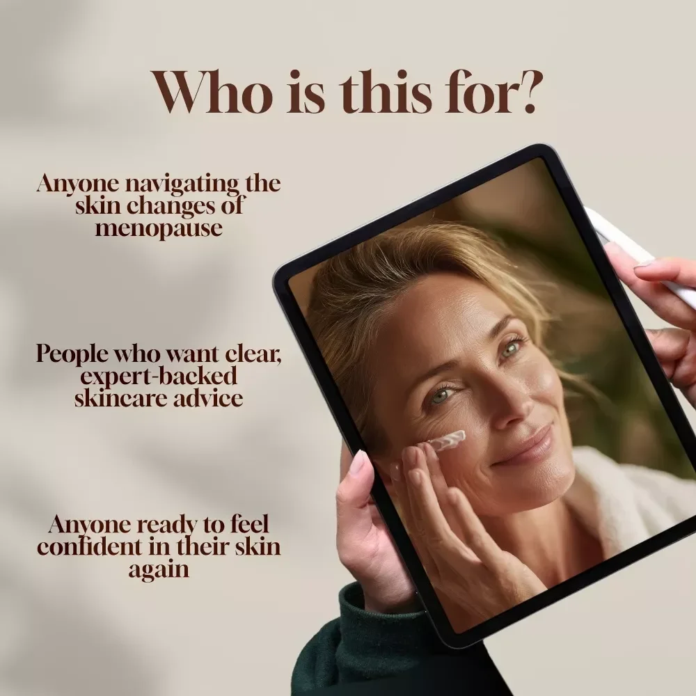 Glow Through Menopause: Your Complete Skincare Survival Guide | Best Skincare for Menopausal Skin | Digital Download Guide for Radiant Skin