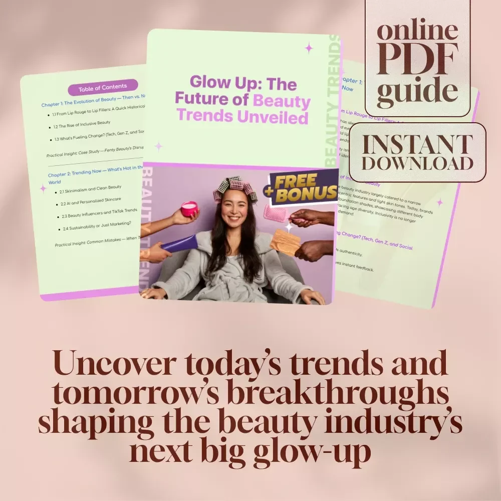 Glow Up: The Future of Beauty Trends Unveiled — Beauty Industry Trends Guide, Digital Download, eBook, Future Beauty Forecast, Beauty Business Insights