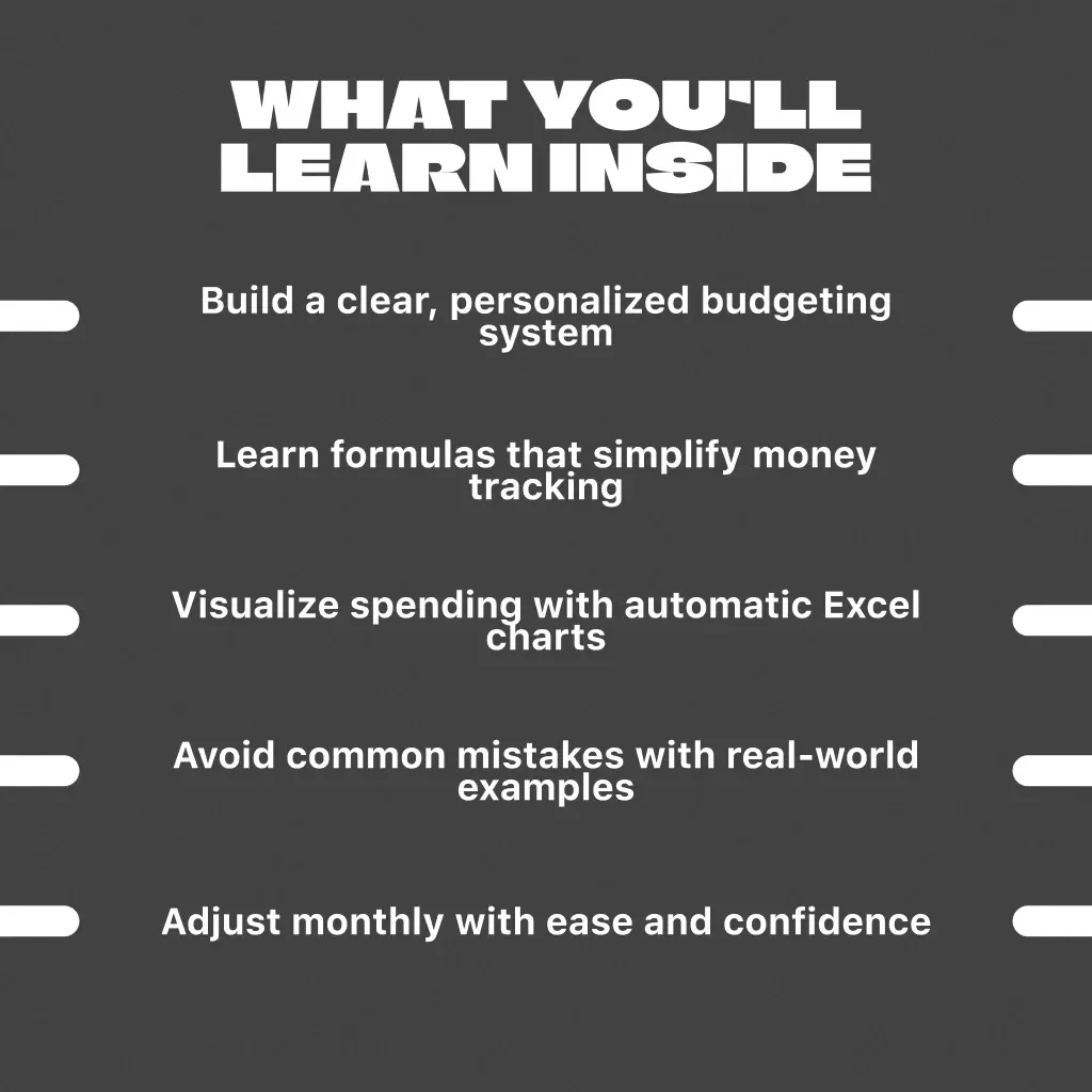 A Step-by-Step Guide to Mastering Your Monthly Money Plan | How to Create a Monthly Budget in Excel | Digital Budgeting Guide