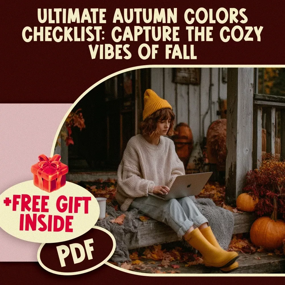 Ultimate Autumn Colors Checklist: Capture the Cozy Vibes of Fall - Perfect for Fashion, Home Decor, and Creative Projects
