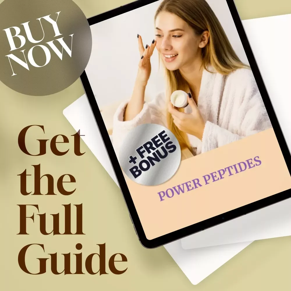 Power Peptides Guide | What Do Peptides Do for Skin? Skincare eBook for Glowing, Firm, Youthful Skin | Digital Download PDF