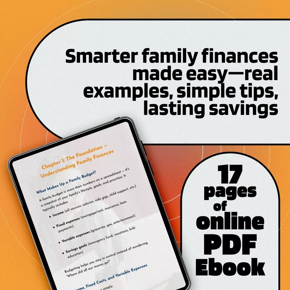 Family Finance Made Simple: Real-Life Examples to Spend Smart & Save More | eBook Guide for Family Expenses, Savings & Practical Budgeting