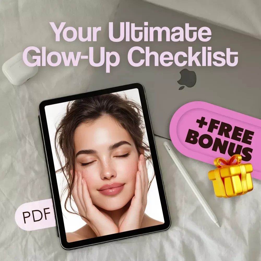 Your Ultimate Glow-Up Checklist: The Best Skincare Routine Made Simple & Fun! | Skincare Printable, Digital Glow-Up Guide, Self-Care Routine Checklist