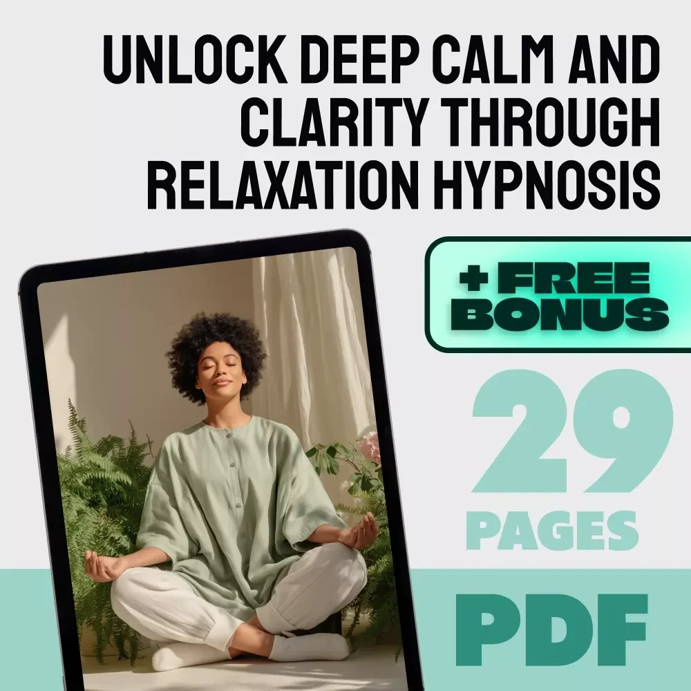 Unlock Deep Calm and Clarity Through Relaxation Hypnosis | eBook for Stress Relief, Sleep, and Inner Peace | Relaxation Hypnosis Guide, Checklist & Prompts