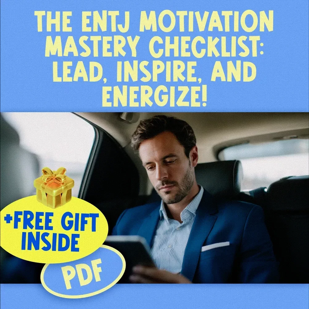 The ENTJ Motivation Mastery Checklist: Lead, Inspire, and Energize! | How to Motivate ENTJ | Leadership Growth Digital Download