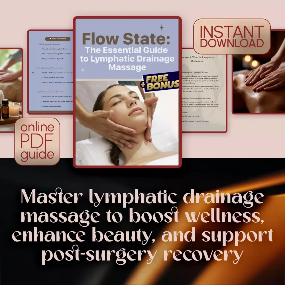 Flow State: The Essential Guide to Lymphatic Drainage Massage – DIY Techniques & Benefits for Health, Detox, and Wellness