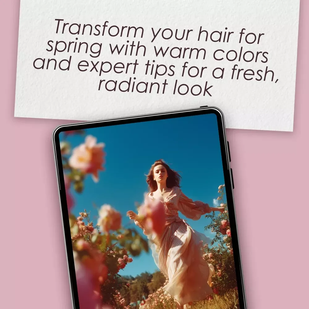 Spring Glow-Up: Warm Hair Colors Checklist for a Fresh New Season - Digital Download