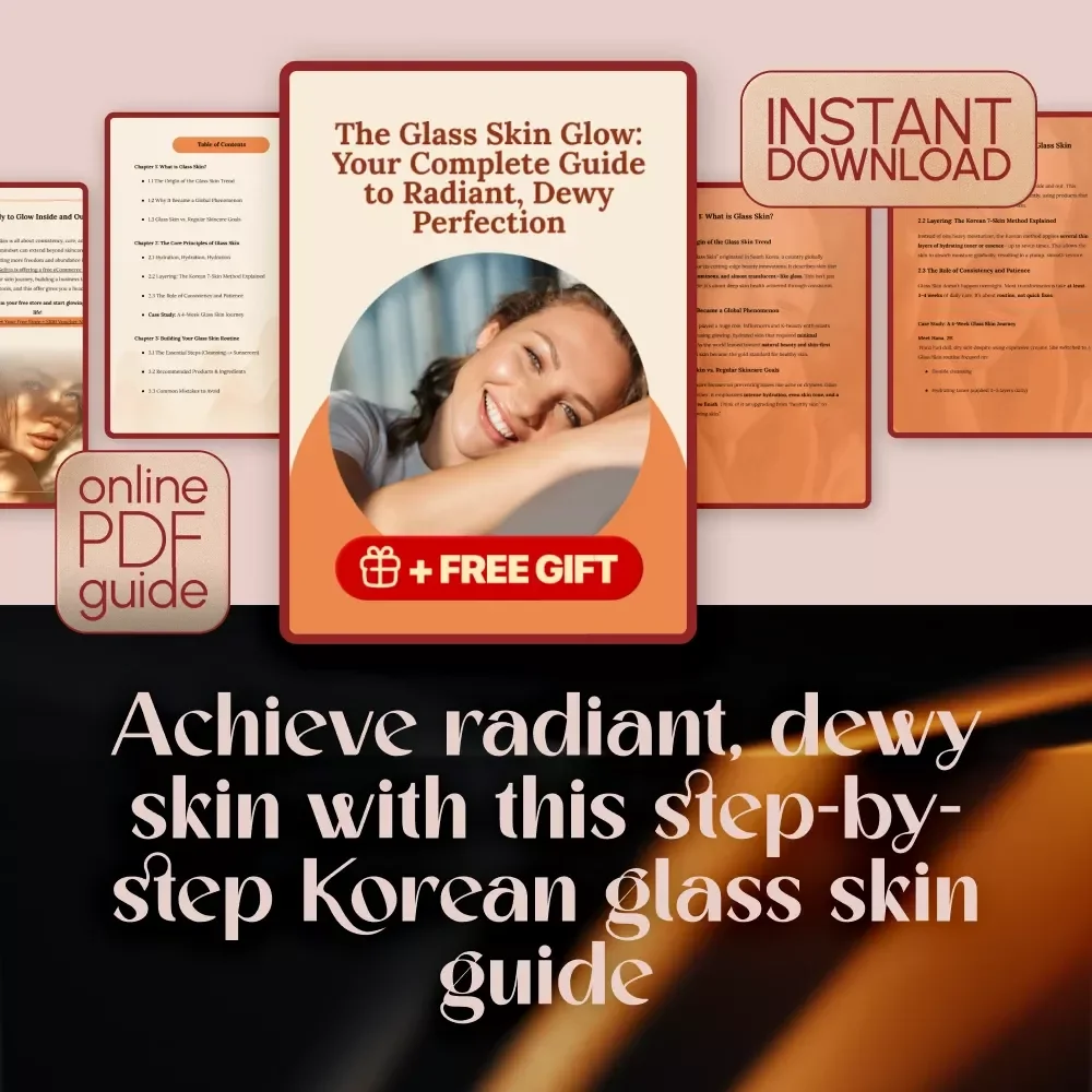 The Glass Skin Glow: Your Complete Guide to Radiant, Dewy Perfection | Korean Glass Skin Guide eBook | Skincare Routine Checklist Download
