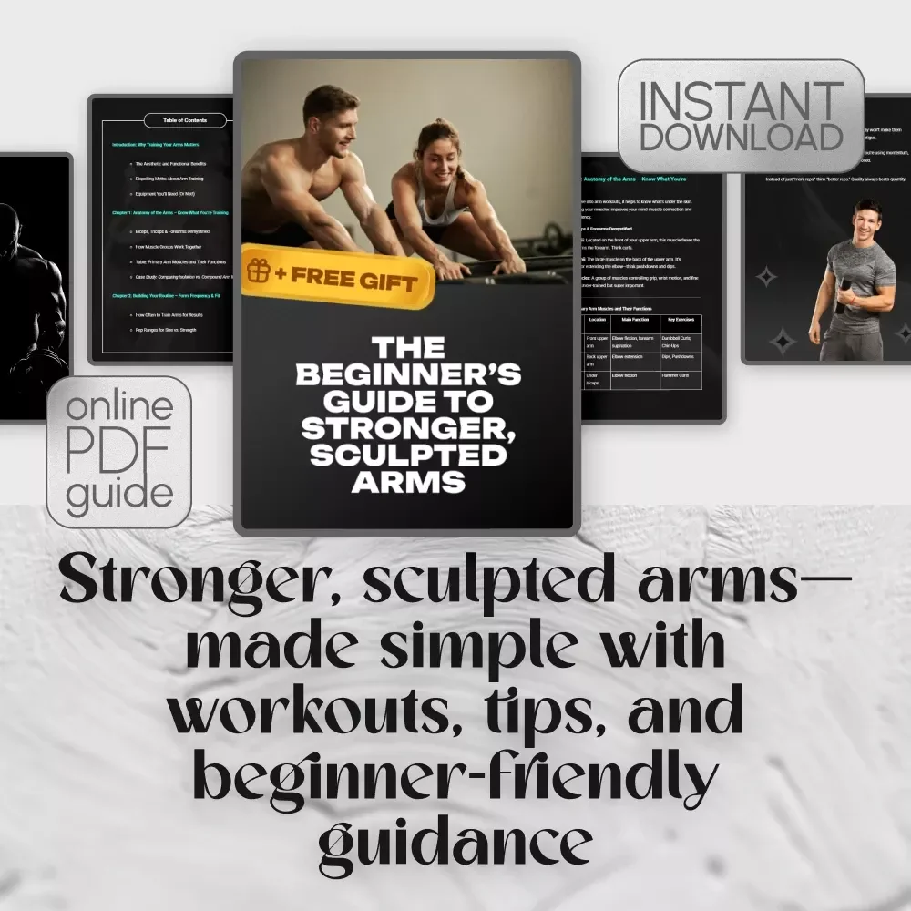 The Beginner’s Guide to Stronger, Sculpted Arms | Digital Arms Workout Routine Guide for Beginners | 4-Week Plan + Training Tips