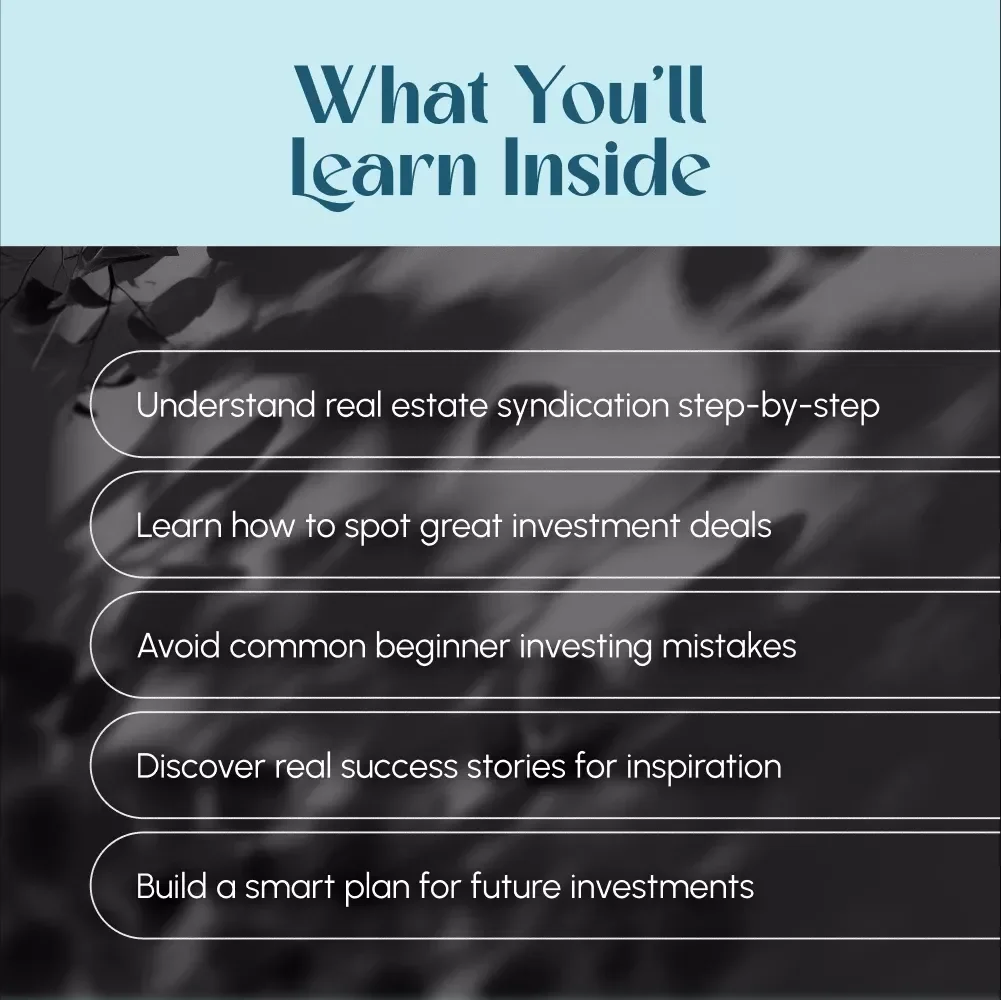 A Beginner’s Guide to Smart Group Investing | Real Estate Syndication for Beginners | eBook & Digital Download