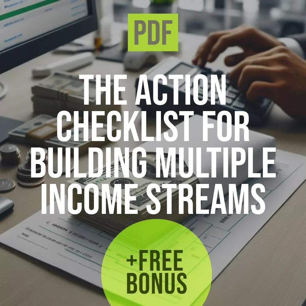 The Action Checklist for Building Multiple Income Streams | Printable Digital Download | How to Create Multiple Income Streams Guide