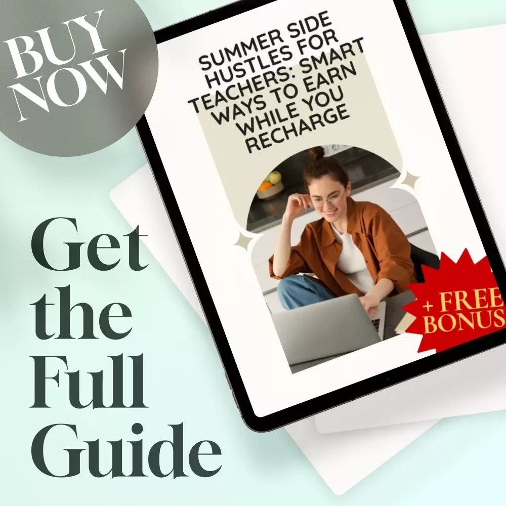 Summer Side Hustles for Teachers: Smart Ways to Earn While You Recharge | Side Jobs for Teachers in Summer | Digital Guide for Extra Income