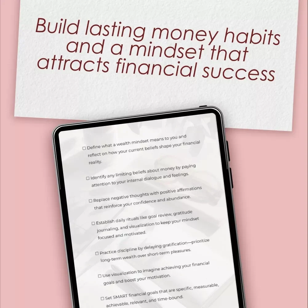 Build Habits That Pay Off – Wealth Mindset Habits for Success Checklist | Digital Download for Financial Growth