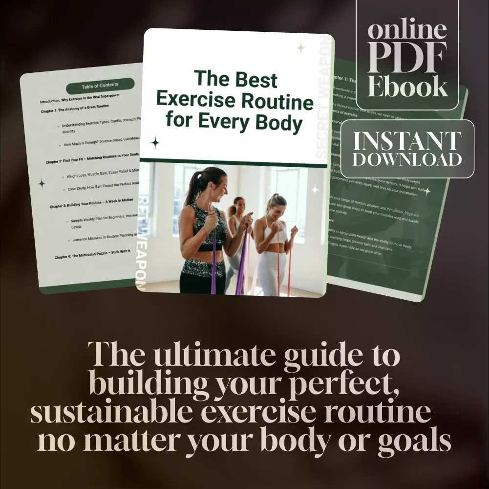 The Best Exercise Routine for Every Body | Best Exercise Routine eBook | Digital Fitness Guide for All Levels