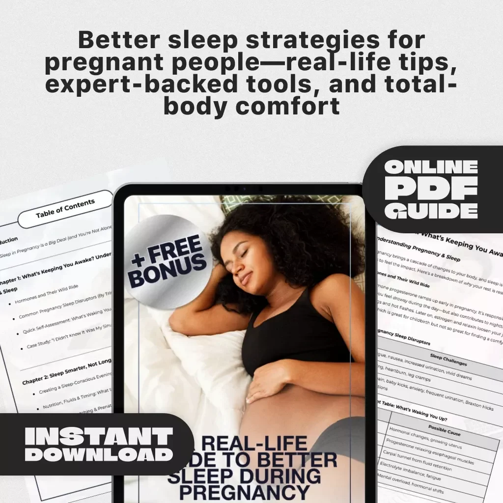 A Real-Life Guide to Better Sleep During Pregnancy | How to Improve Sleep in Pregnancy | Sleep Guide for Moms-to-Be | Digital Download