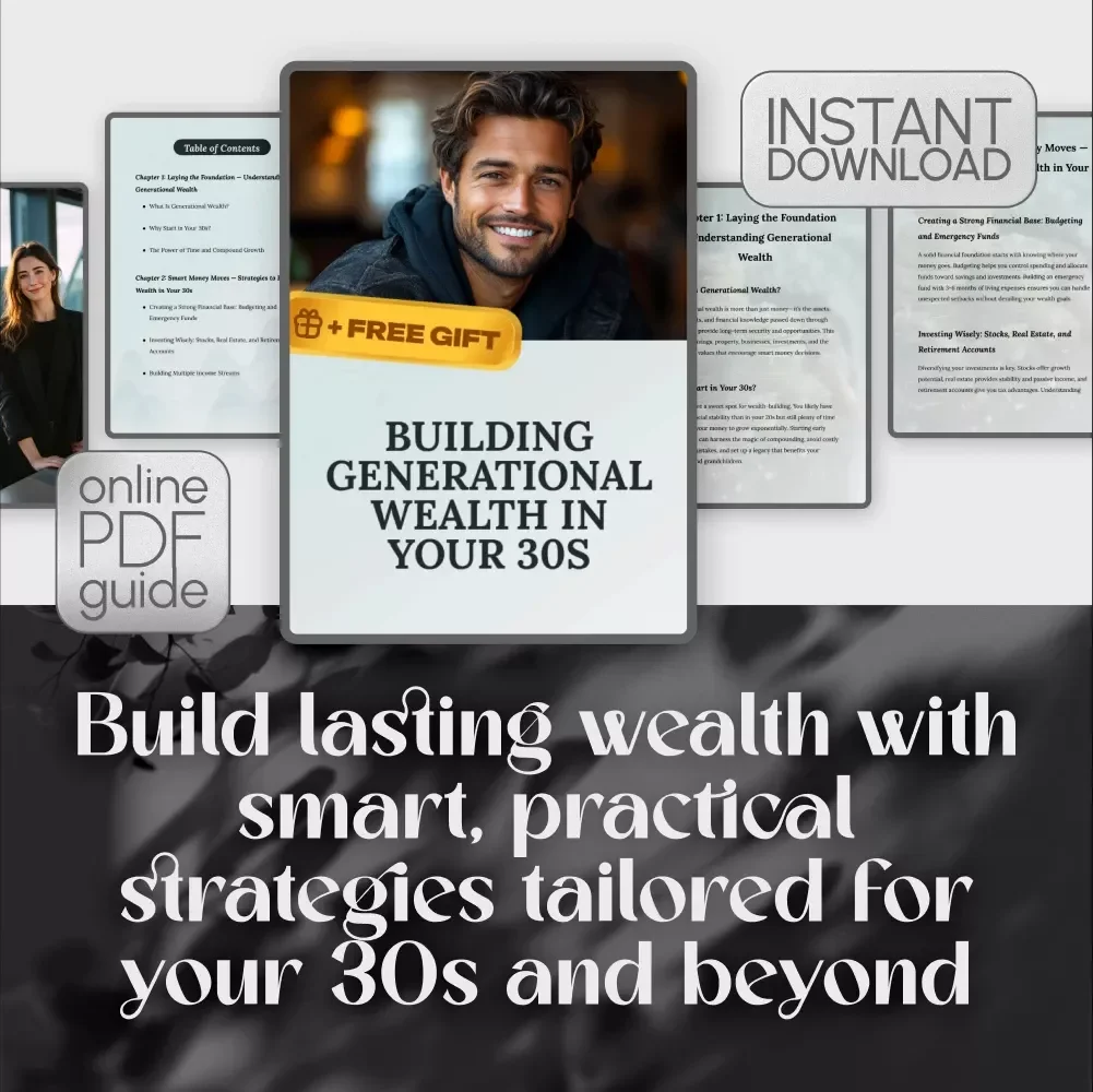 Building Generational Wealth in Your 30s Guide | Digital Download | Wealth Building eBook | Financial Literacy & Legacy Planning