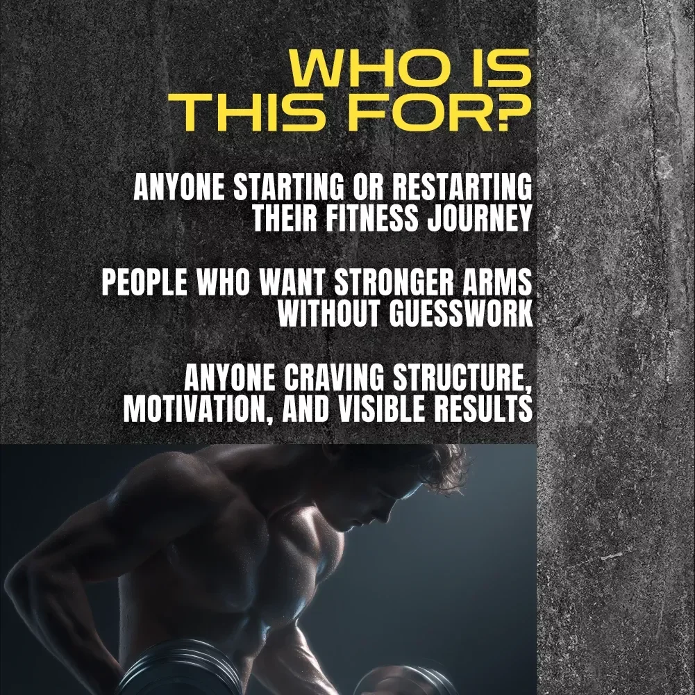 The Arm Day Checklist to Grow Stronger – Printable Arms Workout Routine Guide for Men & Women | Fitness eBook, Training Planner & Gym Checklist