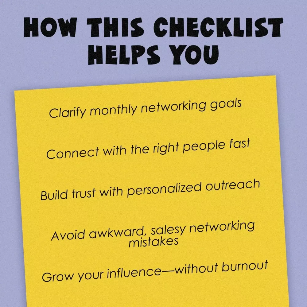 The Magnetic Marketer's Checklist | Digital Download for Networking Techniques for Marketers Scaling Online Businesses | eBook + Printable PDF