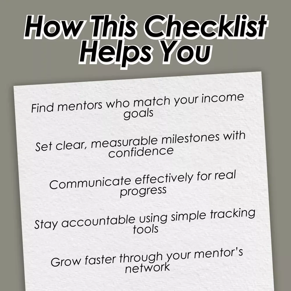Mentorship Magic Checklist | Mentorship Techniques for Passive Income | Passive Income Mentorship Guide PDF