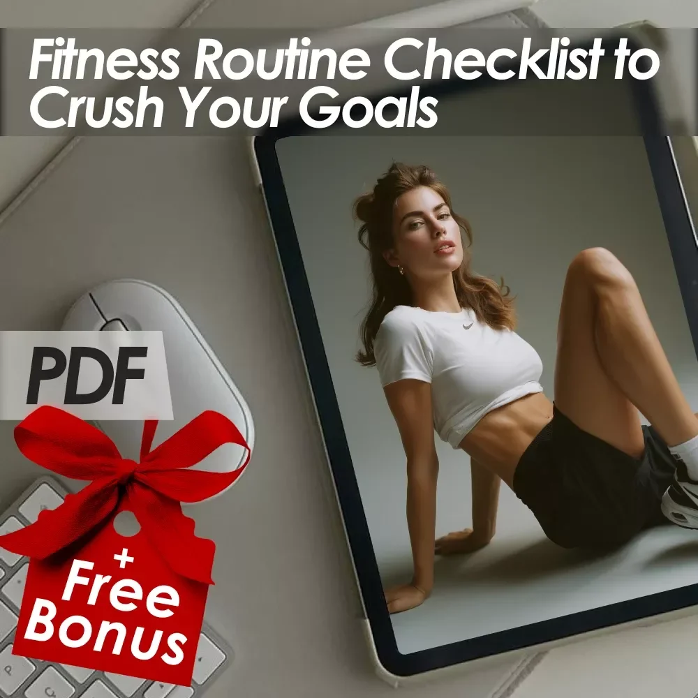 Fitness Routine Checklist to Crush Your Goals | Best Exercise Routine Digital Download, Printable Fitness Planner, Workout Motivation Guide