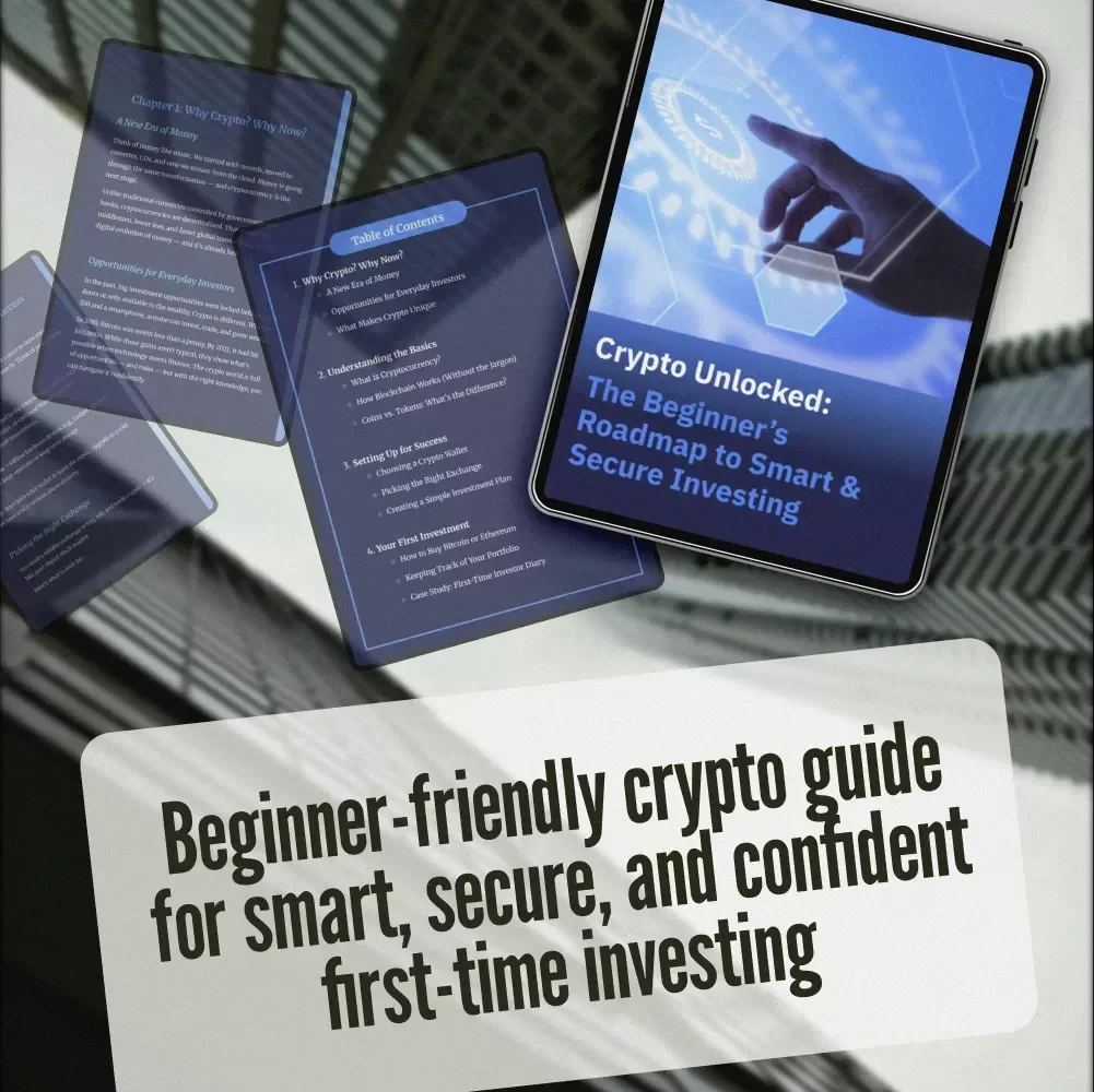 Crypto Unlocked: The Beginner’s Roadmap to Smart & Secure Investing | Beginner Crypto Investing Guide | Digital Download eBook for Crypto Newbies