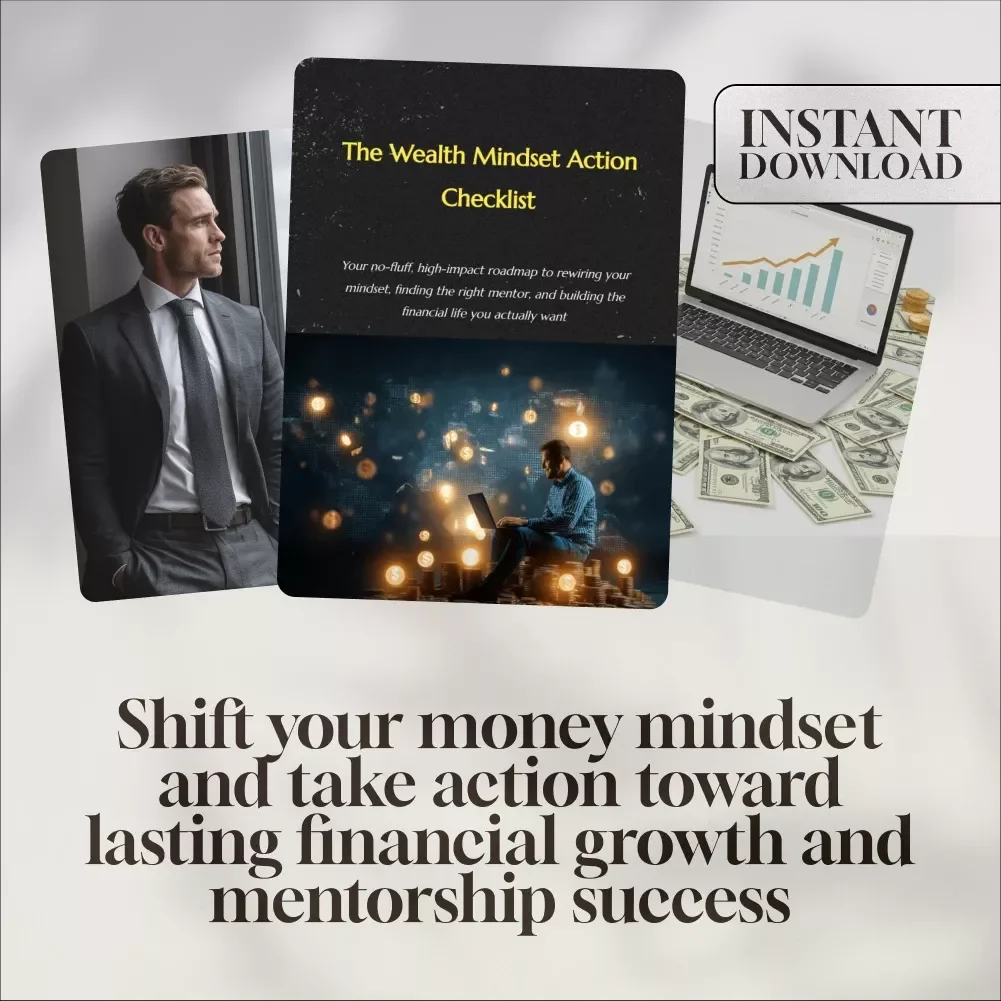 The Wealth Mindset Action Checklist – Digital Wealth Mindset Checklist for Mentorship Programs & Financial Growth