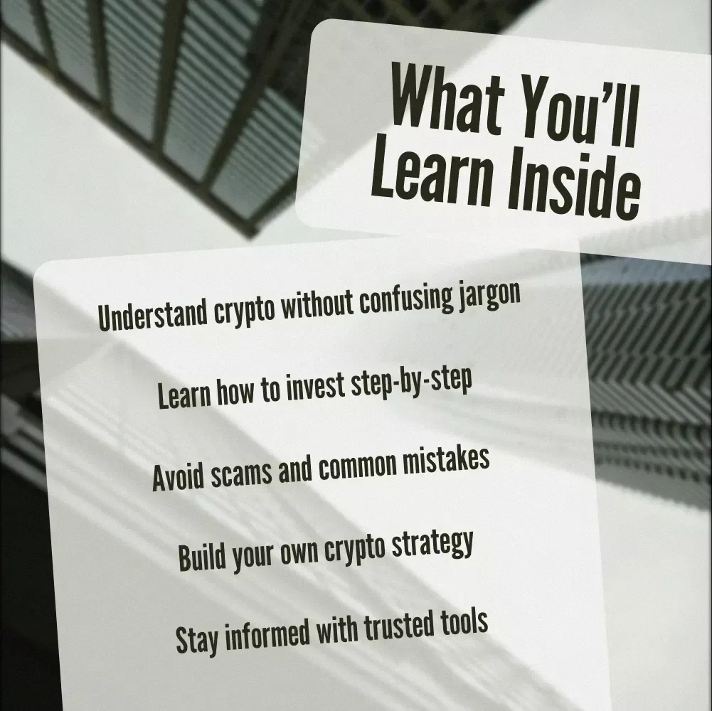 Crypto Unlocked: The Beginner’s Roadmap to Smart & Secure Investing | Beginner Crypto Investing Guide | Digital Download eBook for Crypto Newbies