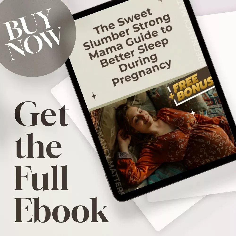 The Sweet Slumber Strong Mama Guide to Better Sleep During Pregnancy | How to Improve Sleep in Pregnancy eBook for Expecting Moms | Digital Download PDF