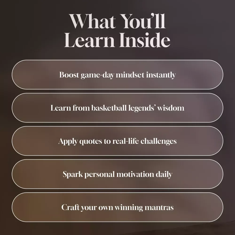 Full Court Inspiration: Motivational Basketball Quotes to Power Your Game | Basketball Motivation Quotes eBook, Digital Download for Athletes & Coaches