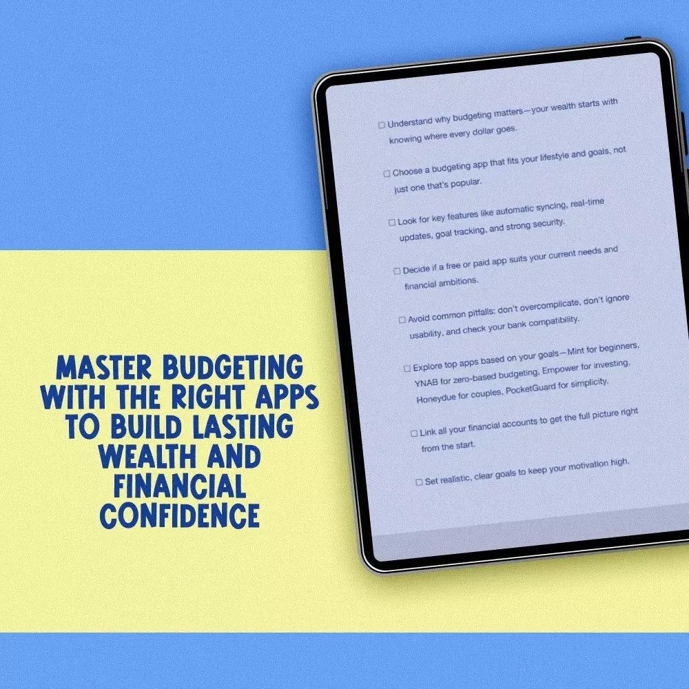 Master Your Money with Apps and Build Real Wealth – Digital Budgeting Checklist | Best Budgeting Apps for Wealth Management Guide