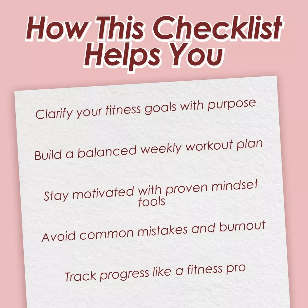 Fitness Routine Checklist to Crush Your Goals | Best Exercise Routine Digital Download, Printable Fitness Planner, Workout Motivation Guide