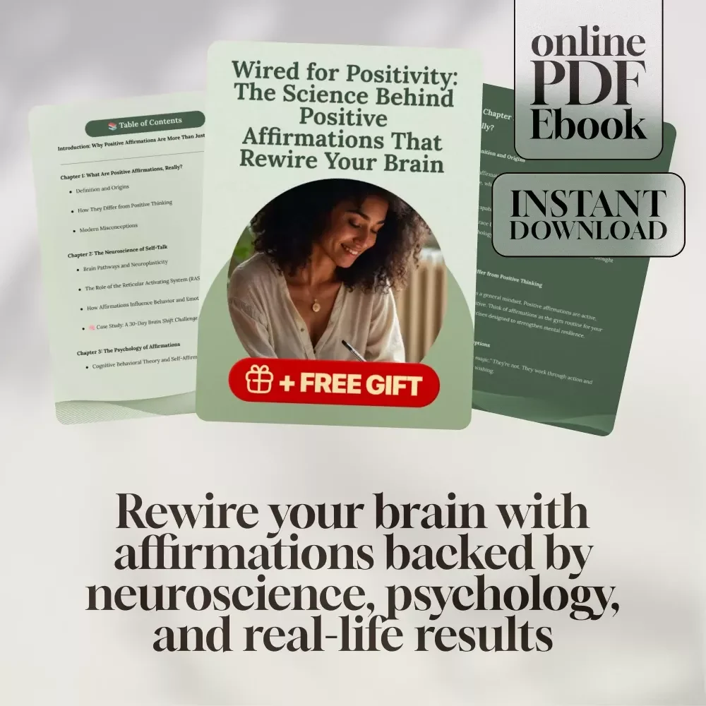Wired for Positivity: The Science Behind Positive Affirmations That Rewire Your Brain | Positive Affirmations Science eBook Guide for Mindset & Motivation