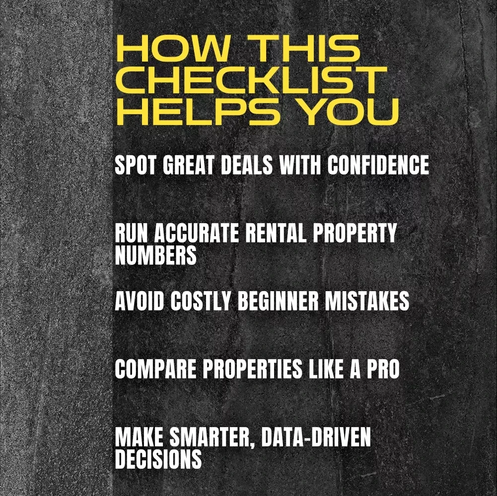 Your Quick & Clever Checklist to Analyze Like a Pro | How to Analyze Rental Property Deals | Instant Digital Download