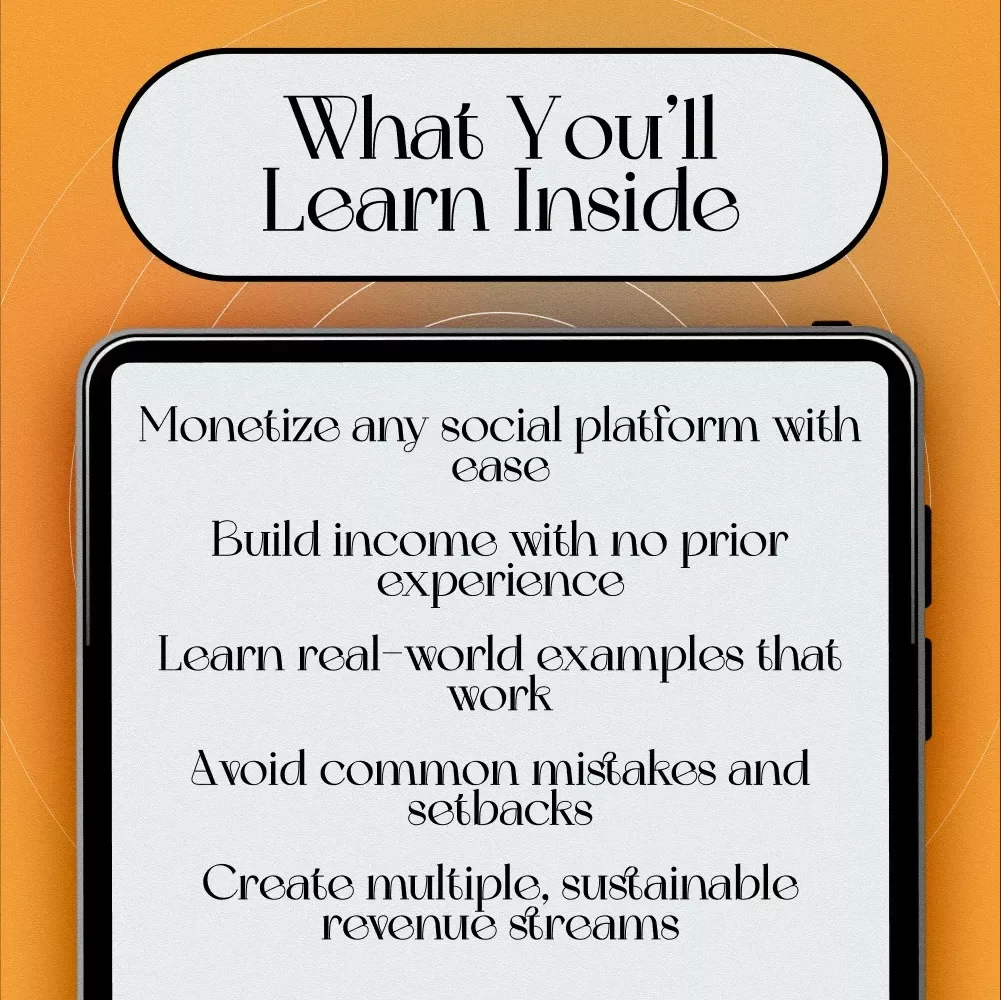 Unlocking Social Media Goldmines: Your Ultimate Guide to Building Multiple Income Streams | Social Media Income Streams eBook | Monetize Social Media | Digital Download
