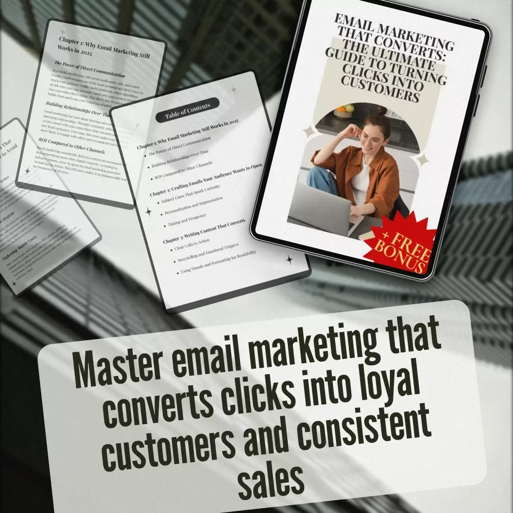 Email Marketing That Converts: The Ultimate Guide to Turning Clicks Into Customers | Email Marketing That Converts eBook for Digital Entrepreneurs & Small Business Owners