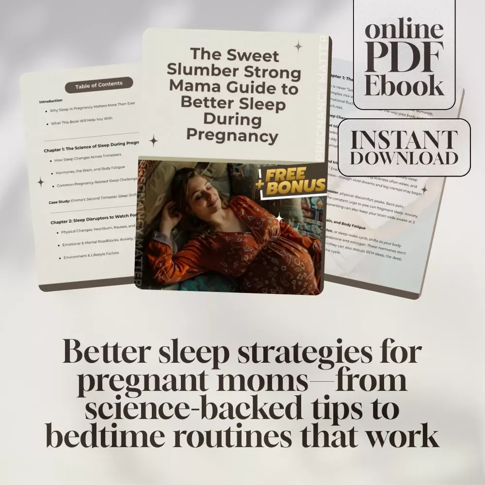 The Sweet Slumber Strong Mama Guide to Better Sleep During Pregnancy | How to Improve Sleep in Pregnancy eBook for Expecting Moms | Digital Download PDF