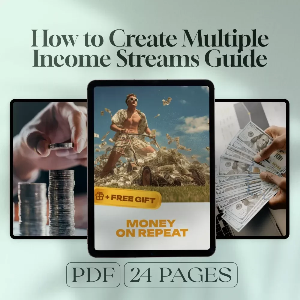 Money on Repeat | How to Create Multiple Income Streams Guide | Passive Income, Side Hustles, Financial Freedom eBook