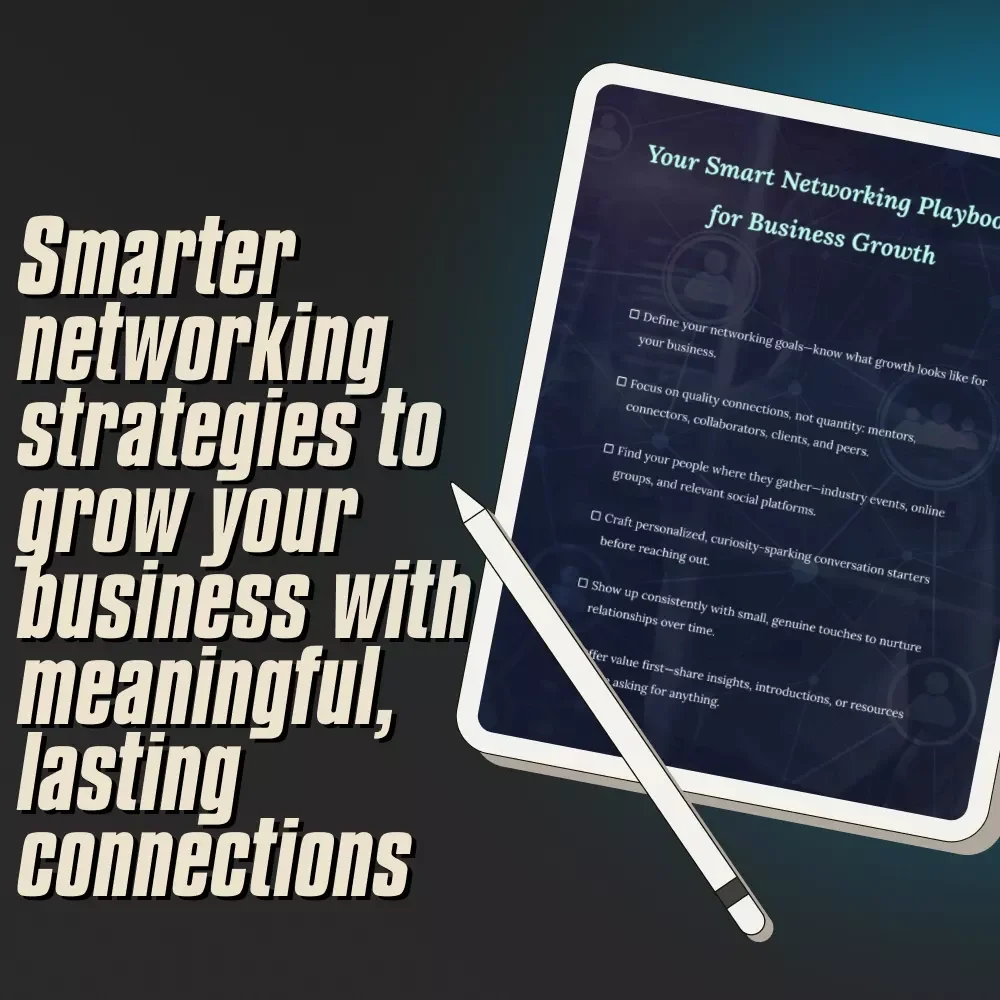 Your Smart Networking Playbook for Business Growth – Digital Checklist | Networking Strategies for Business Expansion Guide