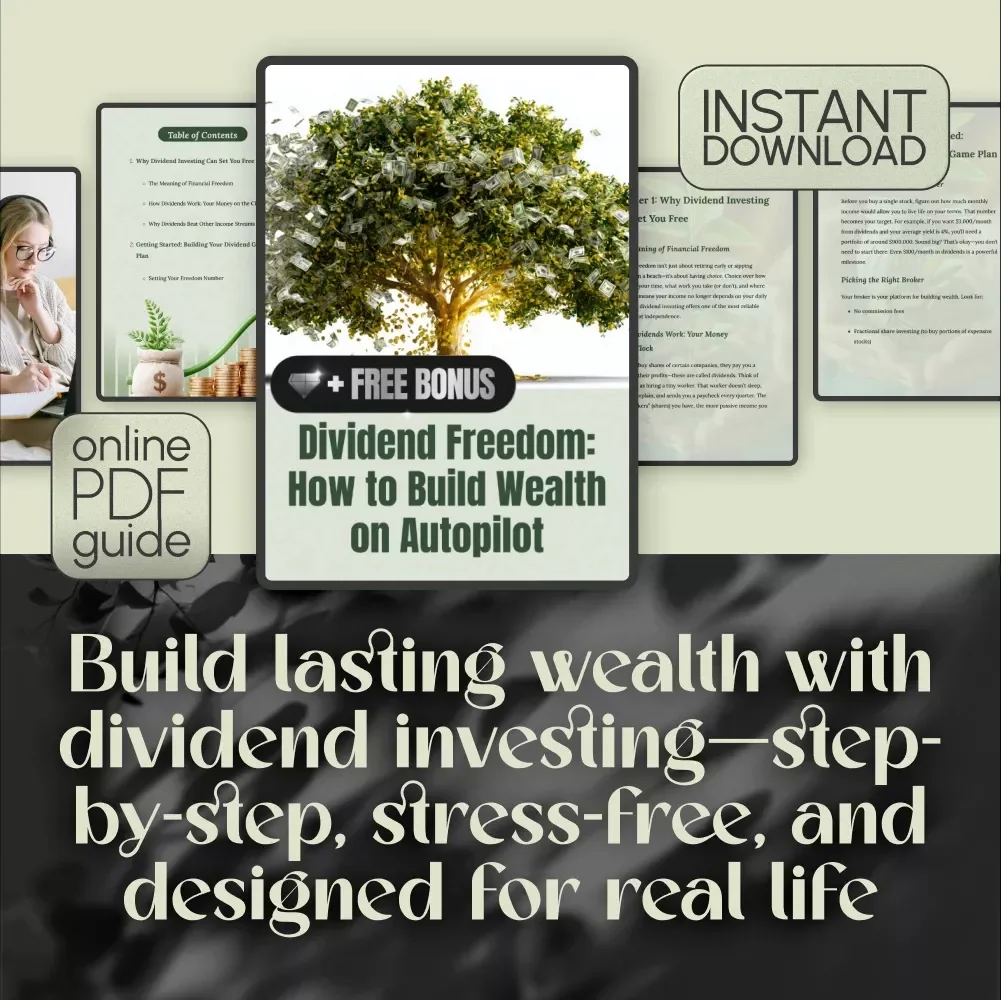 Dividend Freedom: How to Build Wealth on Autopilot | Financial Freedom Through Dividend Investing Guide | Passive Income eBook PDF Download