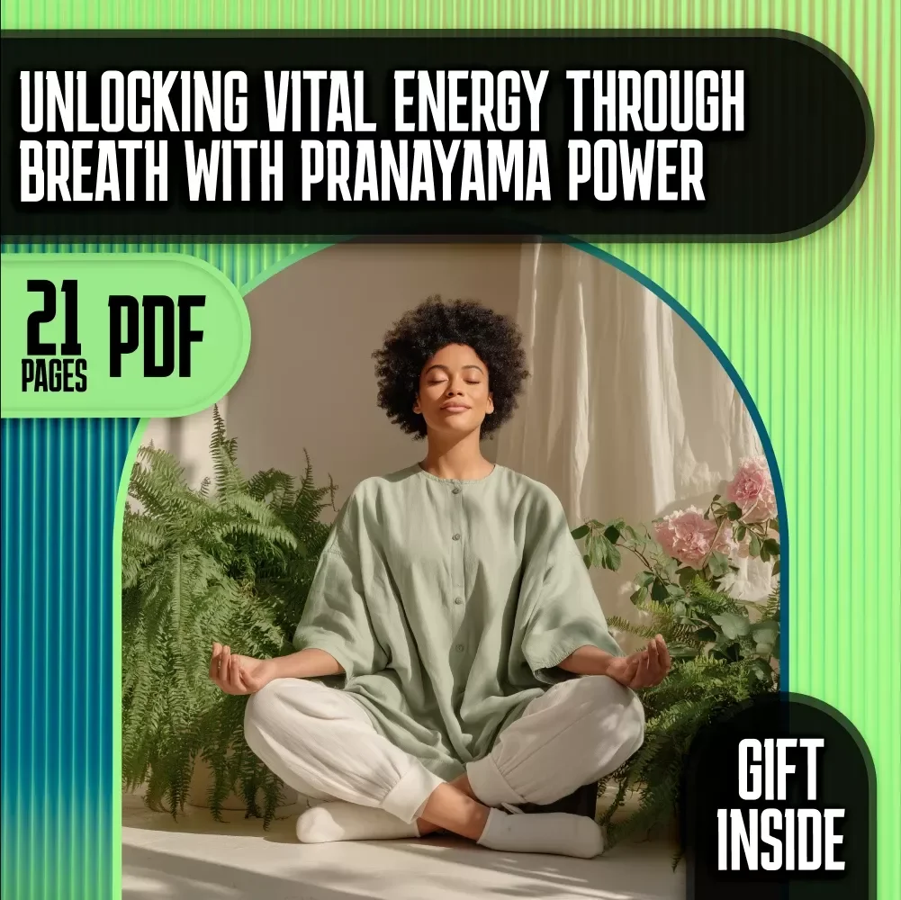Unlocking Vital Energy Through Breath with Pranayama Power | Pranayama Breathing Exercises Guide eBook | Breathwork for Stress Relief, Focus & Energy