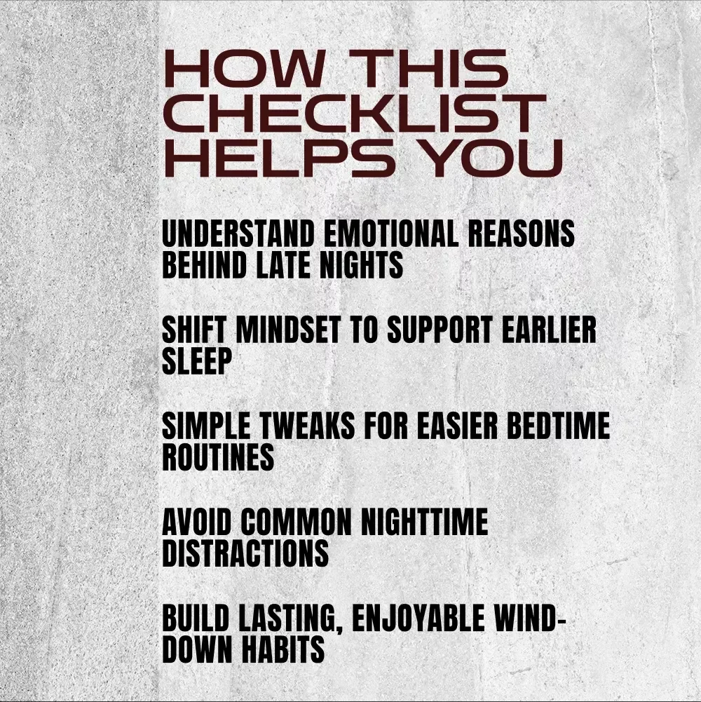 The Lights-Out Checklist: 21 Real Steps to Finally Go to Bed Earlier