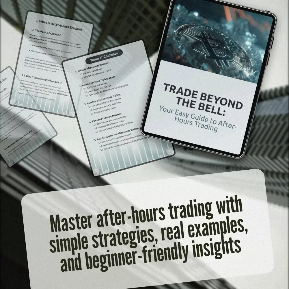 Trade Beyond the Bell: Your Easy Guide to After-Hours Trading | How to Do After Hours Trading eBook | Digital Download PDF