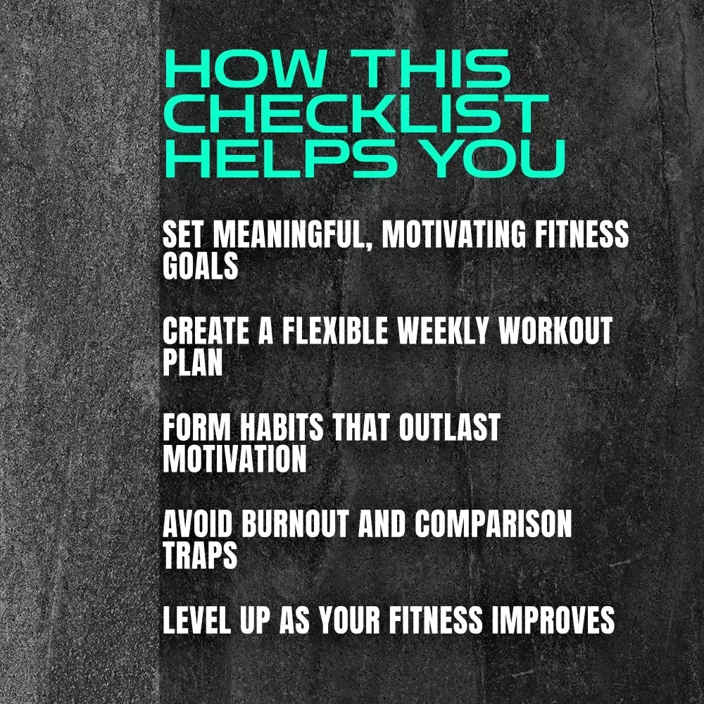 The Smart Workout Routine Checklist – Digital Download Fitness Checklist for Building a Consistent Workout Routine, Healthy Habits & Home Gym Planning