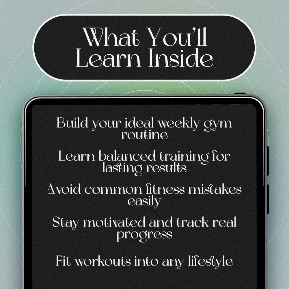 The Power Week: Your Ultimate Guide to a Balanced & Effective Gym Routine – Weekly Gym Routine eBook for Fitness Success